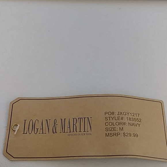 NWT Logan & Martin Cargo Sweatpants Navy Medium - Picture 4 of 4